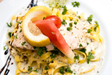 pasta with salmon