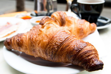 coffee and croissants