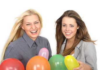 Fototapeta na wymiar Spaß mit Luftballons