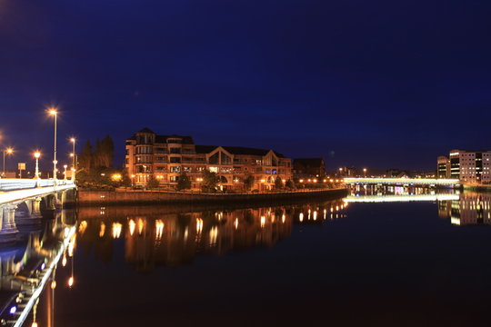 View Of River Lagan In Belfast