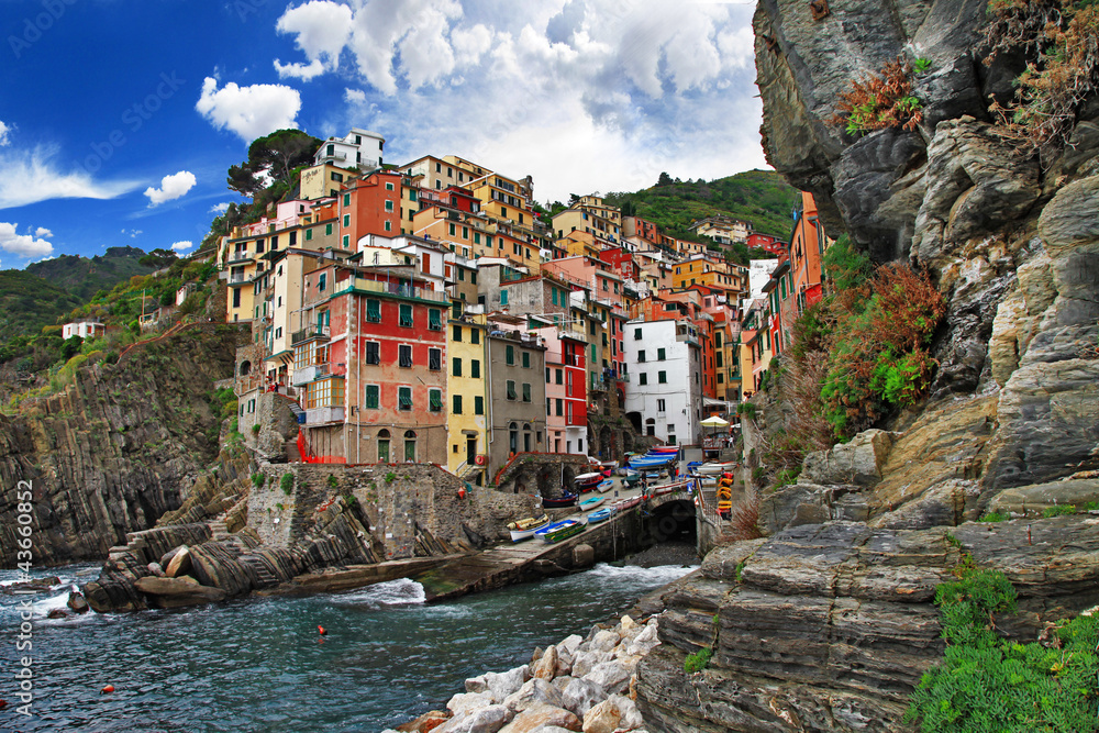 Wall mural picturesque italy series - riomagiorre, chinque terre