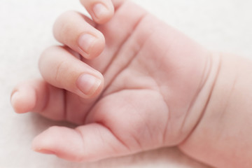 Obraz na płótnie Canvas baby hand