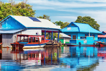 Fototapeta premium The village on the water