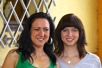 Portrait of a mother and daughter