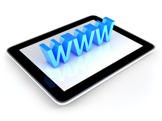 Tablet PC with WWW text