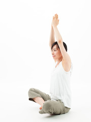 Obraz premium ヨガ・ストレッチ