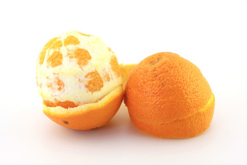 Peel navel orange