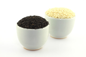 Black sesame in a bowl