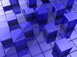 Background of cubes