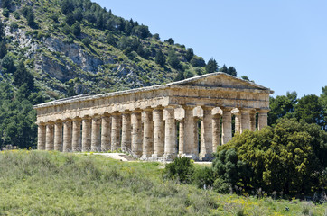 The Doric temple of Segesta in Sicily, Italy