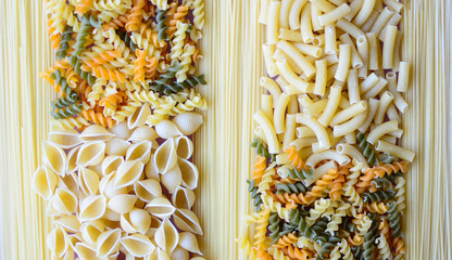 Collection of various pasta