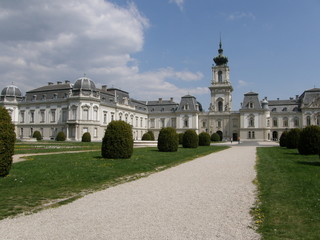 Festetics palace and park in Keszthely, Balaton region, Hungary
