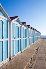Fototapeta premium Cabine_Mondello_Palermo_Sicily