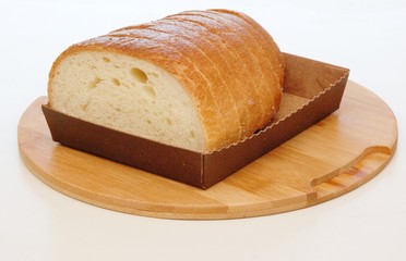 pane toscano tagliato a fette
