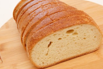 pane toscano tagliato a fette