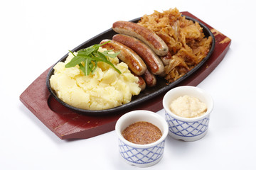 sausage with cabbage