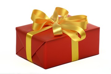 gift with gold ribbon