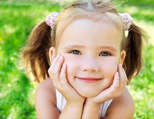 Cute little girl on the meadow © svetamart