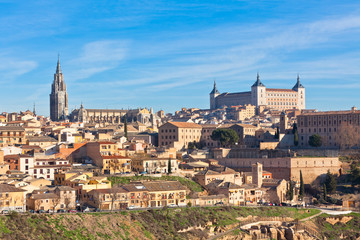 Fototapeta na wymiar Stare Miasto Widok Toledo, Hiszpania