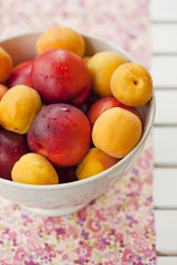 Apricots and nectarines