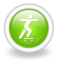 Light Green Icon "Skateboarding"