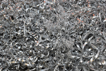 Aluminium lathe waste material