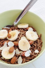Bran cereal with fruit