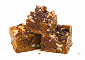 chocolate dessert with walnuts