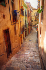 Fototapeta na wymiar tradycyjny stary hiszpański ulica