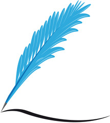 Federkiel und Strich