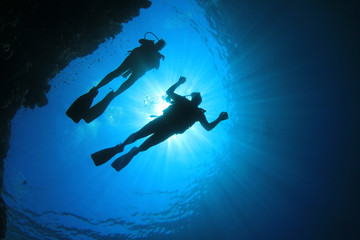 Couple of Scuba Divers