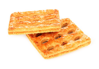 Sweet cookies isolated on white