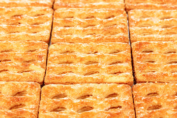 Sweet cookies as background