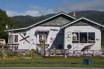 Poster wood house in new zealand © mikael74
