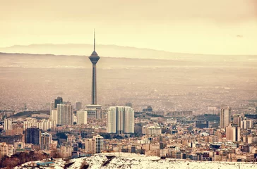 Wandaufkleber Tehran Skyline © Borna_Mir