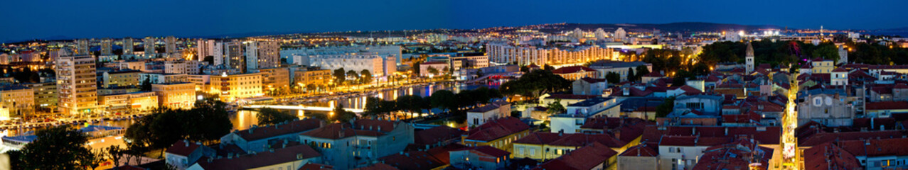Fototapeta na wymiar City of Zadar aerial panorama