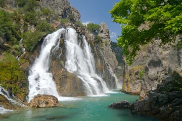 Rolgordijnen Alara Ucansu Selalesi, Waterfall, Turkey © dziewul