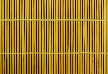 close up of bamboo curtain pattern material