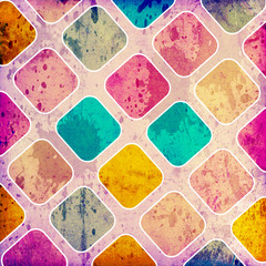 grunge colorful squares