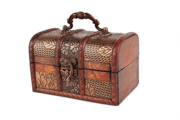 vintage wooden chest