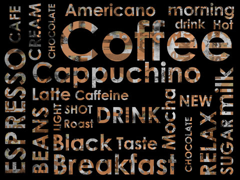sorts of coffe background
