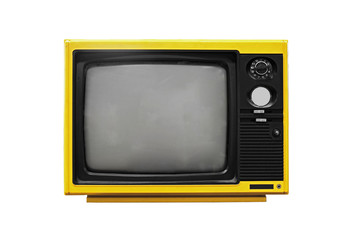 Vintage Yellow TV