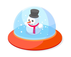 vector icon snow ball