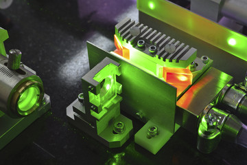 laser in operation