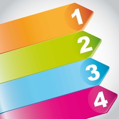 Obraz premium design numbered