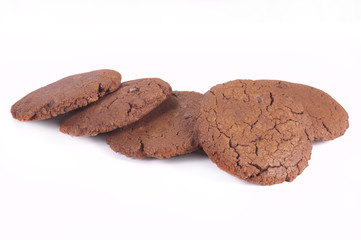 Cookies on white