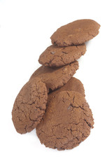 Cookies on white