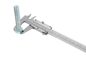 Vernier calipers and screw-bolt