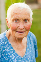 Portrait of an old lady