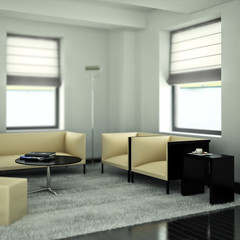 Modern designed studio (focused)